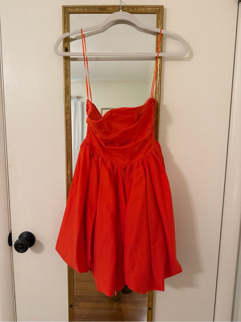 Red strapless Formal Party Dress